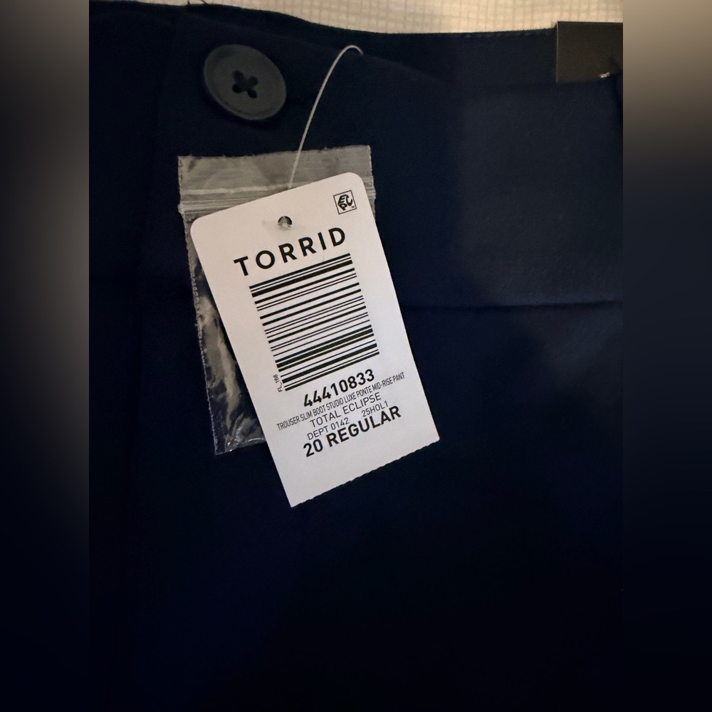 Torrid Navy Trouser Bootcut Ponte Pant - Picture 6 of 7